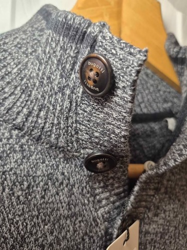 Vintage NOS NWT Bugatti Men's Grey Luxury Knit Sweater Size Larg - photo 5