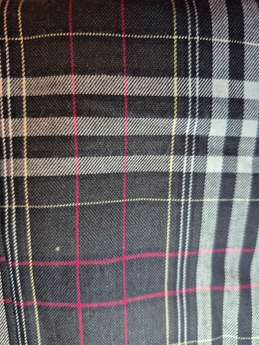 Viyella Men's Black Plaid Button-Down Shirt with Red Accent Vint - photo 4