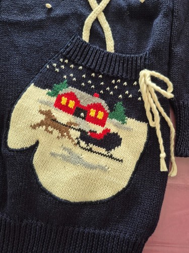 Vintage Susan Bristol Navy Cardigan Sweater with Mitten Pockets - photo 5