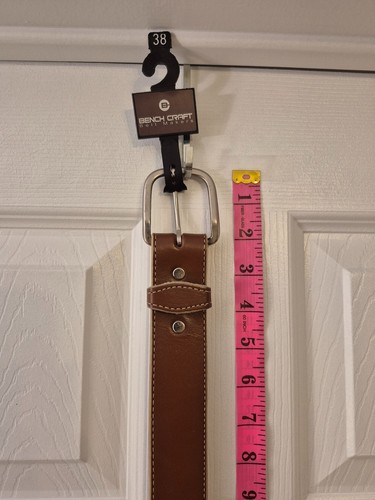 Vtg Circle Y Of Yoakum Texas Brown Leather Men's Belt 38 - photo 3