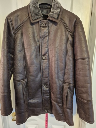 Vintage J. Grill Montreal Men's Dark Brown Faux Shearling Pea Co