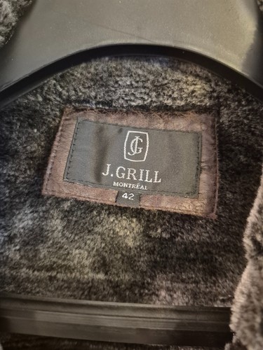 Vintage J. Grill Montreal Men's Dark Brown Faux Shearling Pea Co - photo 4