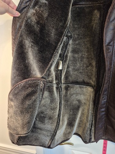 Vintage J. Grill Montreal Men's Dark Brown Faux Shearling Pea Co - photo 5