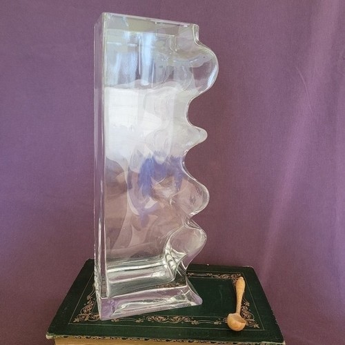 Vintage Crystal Puzzle vase in the style of Josef Riedel