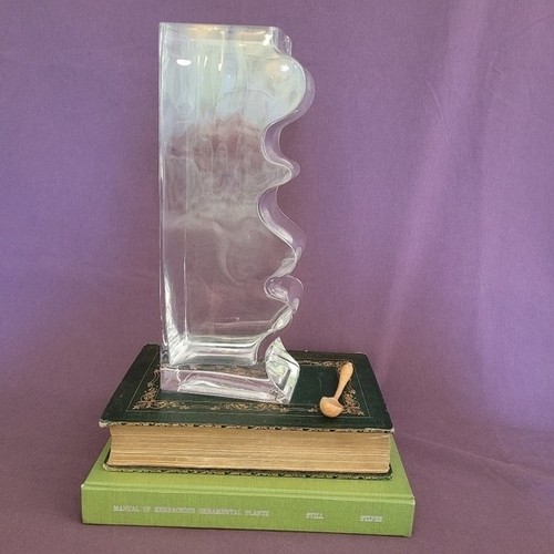 Vintage Crystal Puzzle vase in the style of Josef Riedel - photo 5