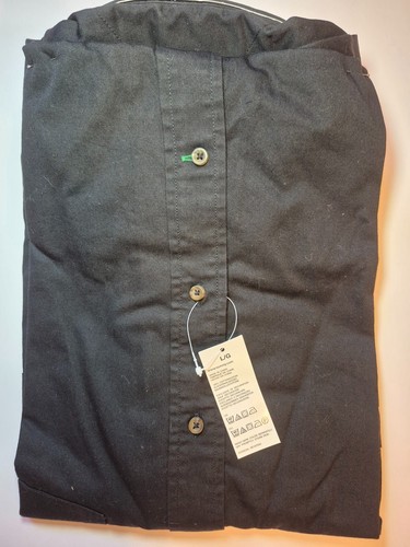 Vintage NWT New TH Men’s Black Button-Down Casual Shirt Size Lar - photo 4