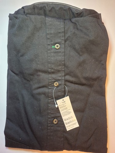 Vintage NWT New TH Men’s Black Button-Down Casual Shirt Size Lar - photo 5