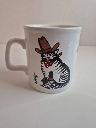 Vintage B. Kliban Good Ole Cat Cowboy Coffee Mug 70s