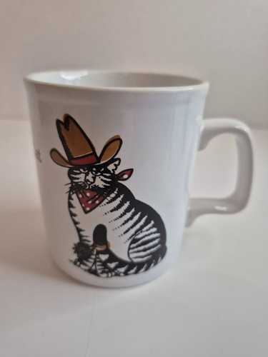 Vintage B. Kliban Good Ole Cat Cowboy Coffee Mug 70s - photo 3