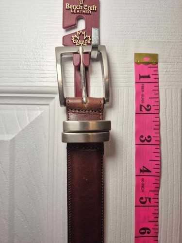 Vtg New Old Stock NWT Bench Craft Canada Brown Leather Belt Size - photo 5