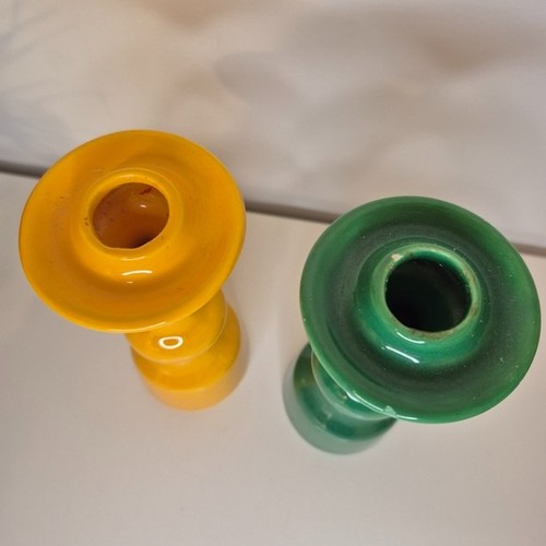 Zell S Harmarsbach German Vintage MCM Ceramic Candle Holders - photo 3