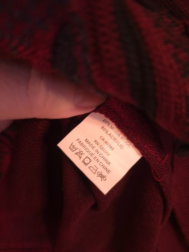 Vintage NWT Sergio Louis Italy Men's Burgundy Patterned 3D Sweat - photo 5