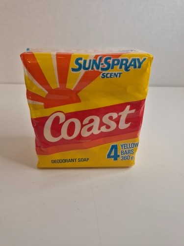 Vintage 4 PACK Coast Sun-Spray Scent Deodorant Soap