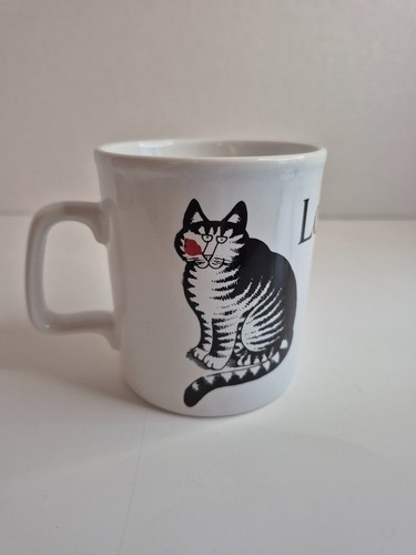 Vintage B. Kliban Love a Cat Coffee Cup Tea Mug Kiln Craft - photo 3