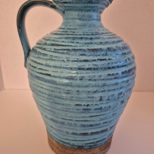 Aldo Londi Blue Pitcher Jug Vase by Bitossi for Rosenthal Netter - photo 3