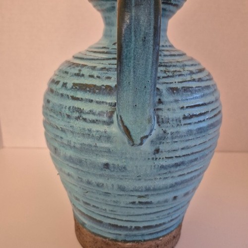 Aldo Londi Blue Pitcher Jug Vase by Bitossi for Rosenthal Netter - photo 4