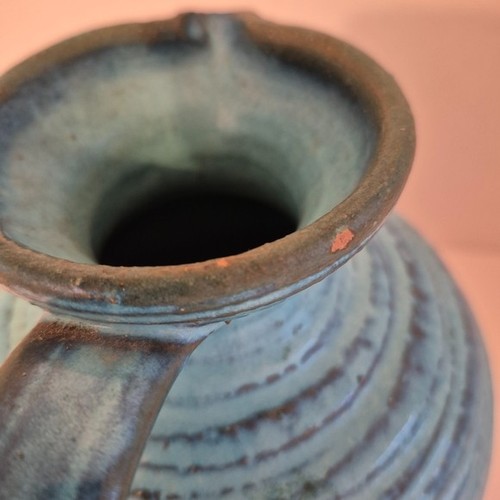 Aldo Londi Blue Pitcher Jug Vase by Bitossi for Rosenthal Netter - photo 5