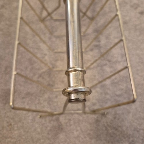 Vintage MCM Magazine Rack / Vinyl Records Stand - photo 4