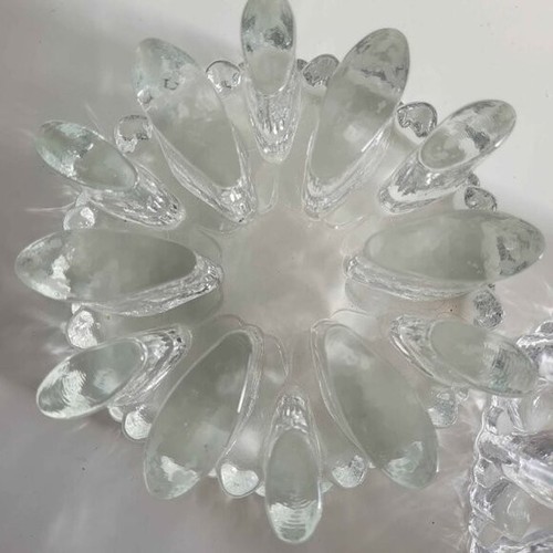 1970s Bel Mondo West German Ice Glass Tea Light Holders - photo 5