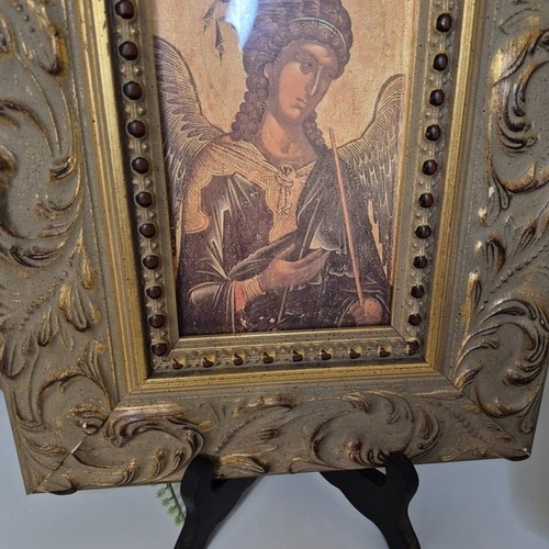 Vintage Golden Framed Religious Icons Byzantine Greek Orthodox - photo 5