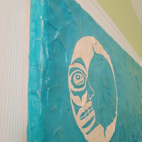 Original Vtg Indigenous 3D Mix Media Art by Christine Moore, Bri - photo 3