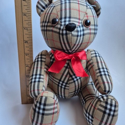 Burberrys Vintage Nova Check Teddy Bear New No Tags - photo 5