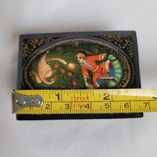 Russian Miniature Hand Painted Lacquer Box Fairy Tale - photo 4