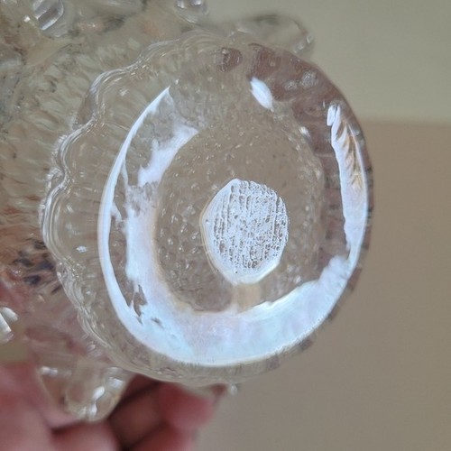 Kosta Boda Sunflower Votive Drippy Candle Holder Clear Glass Vin - photo 4