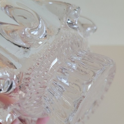 Kosta Boda Sunflower Votive Drippy Candle Holder Clear Glass Vin - photo 5