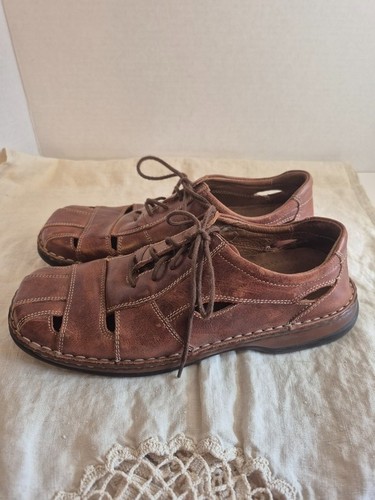 Josef Seibel Men's Brown Leather Fisherman Sandal Size 38 - photo 5
