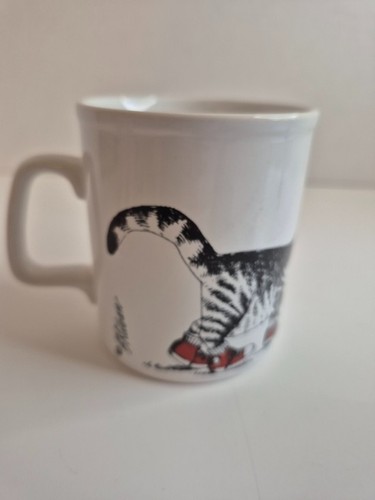 Vintage B. Kliban Red Sneakers Cat Coffee Cup Mug England - photo 4