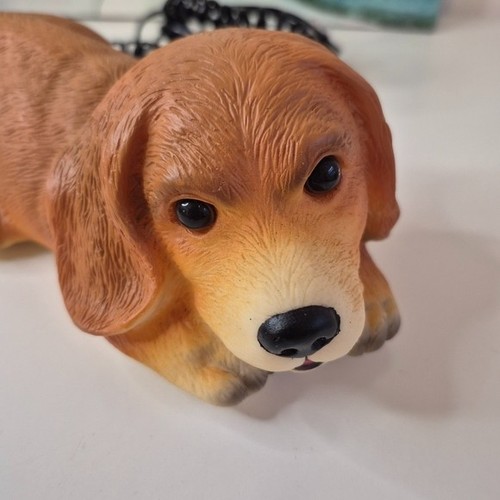 Vintage Adorable Brown Dog Telephone Barks When Rings Phone - photo 2