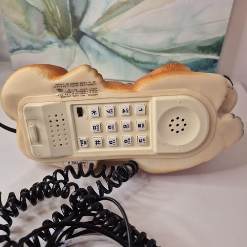 Vintage Adorable Brown Dog Telephone Barks When Rings Phone - photo 5