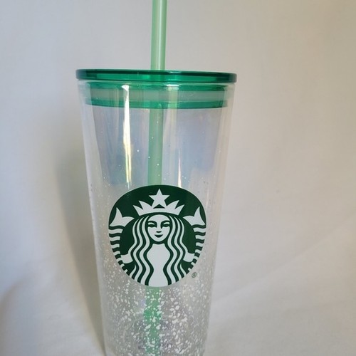 Starbucks 2020 Holiday Christmas Winter Clear Iridescent Glass D