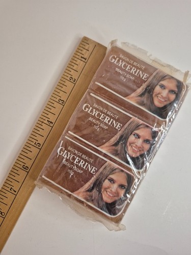 Vintage 3 Pack Glycerine Beauty Bar Soap Made In Greece 70s NOS - photo 5