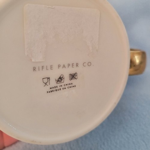 Anthropologie Paper Rifle Co Mistletoe Floral Gold-Handled Mug - photo 5
