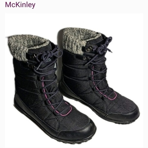McKinley Lace Up Winter Boots Thinsulate Knit Ankle Size 8 - photo 2
