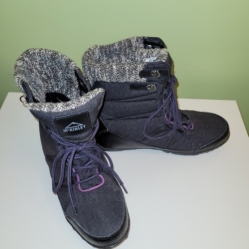 McKinley Lace Up Winter Boots Thinsulate Knit Ankle Size 8 - photo 3