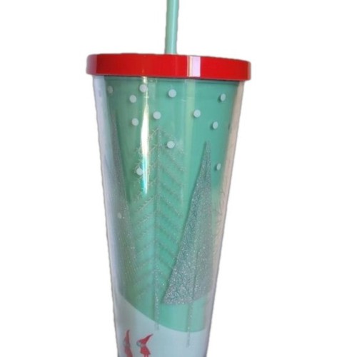 Starbucks 2018 Holiday Gnome Trees Venti Cold Cup 24oz - photo 2