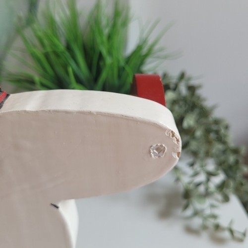Vtg Festive Snowman Holiday Decor Towel Or Candy Cane Holder - photo 3