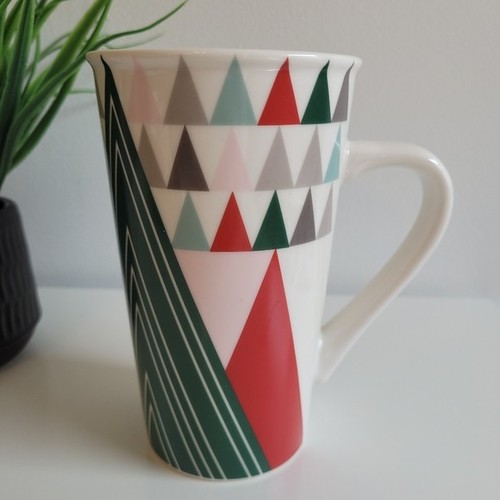 Starbucks Geometric Patterned Trees Holiday Christmas Mug