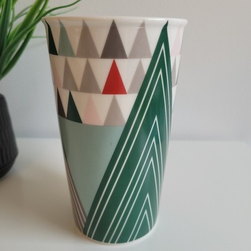 Starbucks Geometric Patterned Trees Holiday Christmas Mug - photo 2