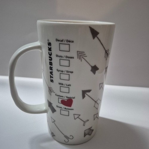 Starbucks Valentines Special Day Heart Mug 2014 White Arrows - photo 4