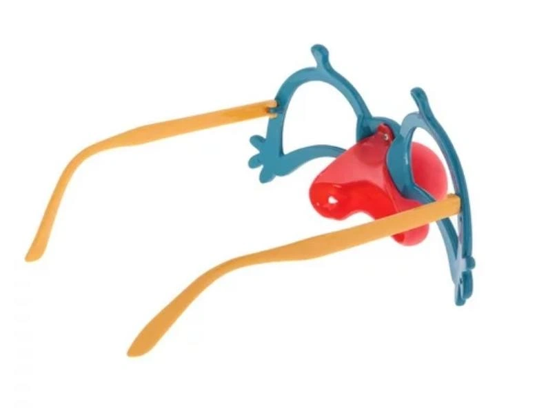 🏈 NEW! Adult - Older Kids Unisex Clown Red Nose Glasses - photo 3