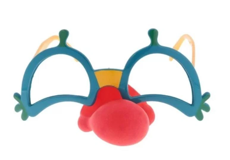 🏈 NEW! Adult - Older Kids Unisex Clown Red Nose Glasses - photo 4