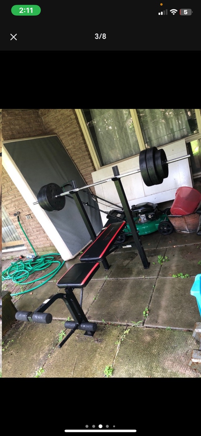Benchpress + Bar + Weights - photo 2