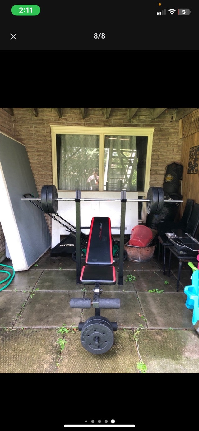 Benchpress + Bar + Weights - photo 4