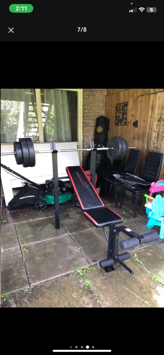 Benchpress + Bar + Weights - photo 5
