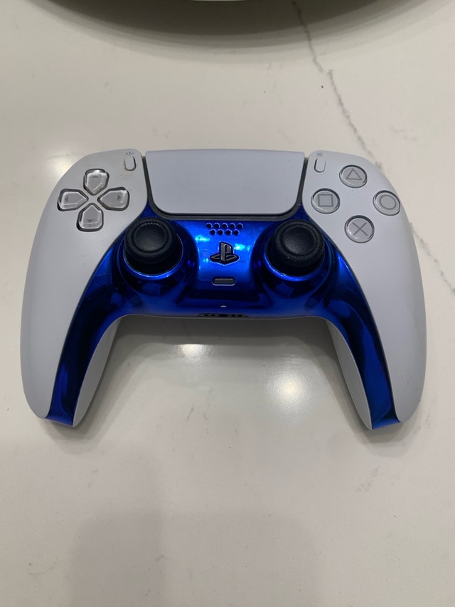 Custom PS5 Controller Blue/White - photo 5