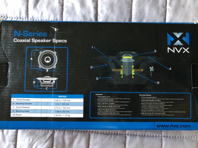NVX Coaxial Speakers (NSP525) - photo 4
